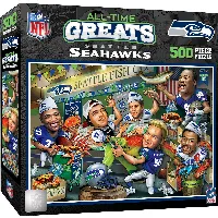 MasterPieces All Time Greats Jigsaw Puzzle - Seattle Seahawks - 500 Piece