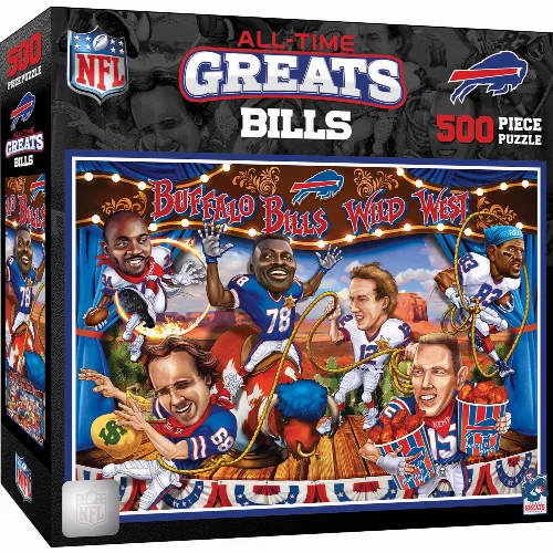 MasterPieces All Time Greats Jigsaw Puzzle - Buffalo Bills - 500 Piece - Image 1