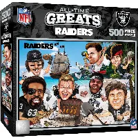 MasterPieces All Time Greats Jigsaw Puzzle - Las Vegas Raiders - 500 Piece