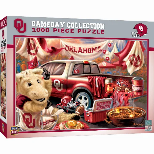 MasterPieces Gameday Jigsaw Puzzle - Oklahoma Sooners - 1000 Piece - Image 1