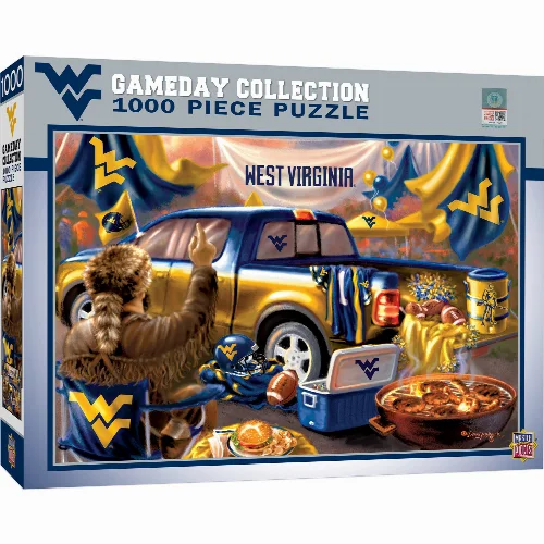 MasterPieces Gameday Jigsaw Puzzle - West Virginia Mountaineers - 1000 Piece - Image 1