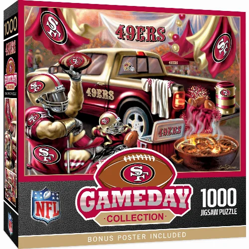 MasterPieces Gameday Jigsaw Puzzle - San Francisco 49ers - 1000 Piece - Image 1
