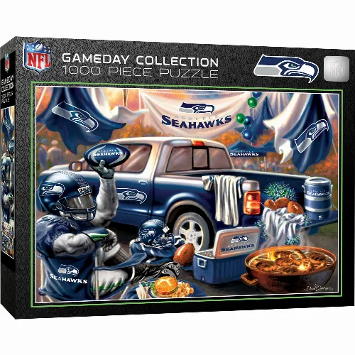 MasterPieces Gameday Jigsaw Puzzle - Seattle Seahawks - 1000 Piece - Image 1