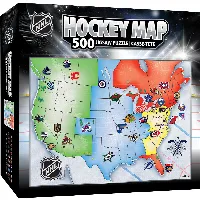 MasterPieces NHL Jigsaw Puzzle - League Map - 500 Piece