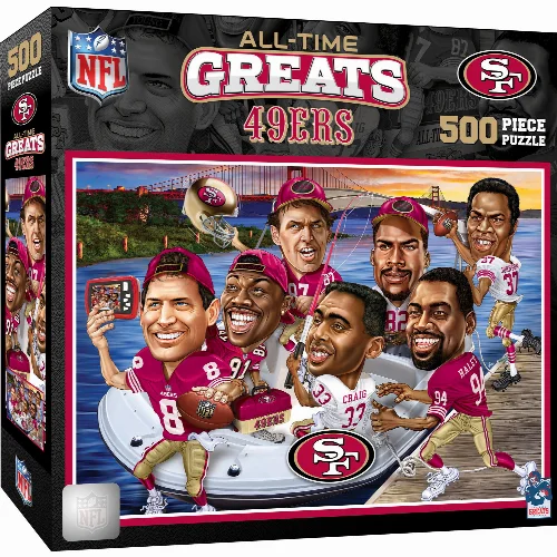 MasterPieces All Time Greats Jigsaw Puzzle - San Francisco 49ers - 500 Piece - Image 1
