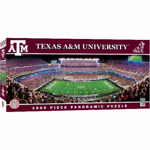 MasterPieces Panoramic Jigsaw Puzzle - Texas A&M Aggies - Center View - 1000 Piece - Image 1