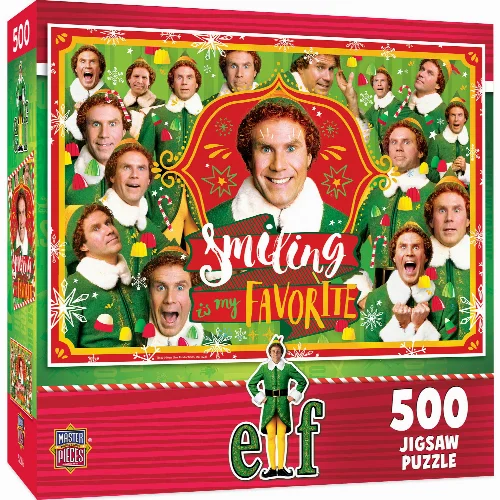 MasterPieces Elf Jigsaw Puzzle - Smiling Is My Favorite - 500 Piece - Image 1