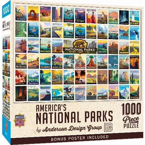 MasterPieces America's National Parks Jigsaw Puzzle - 1000 Piece - Image 1