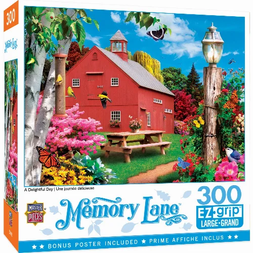 MasterPieces Memory Lane Jigsaw Puzzle - A Delightful Day By Alan Giana - 300 Piece - Image 1