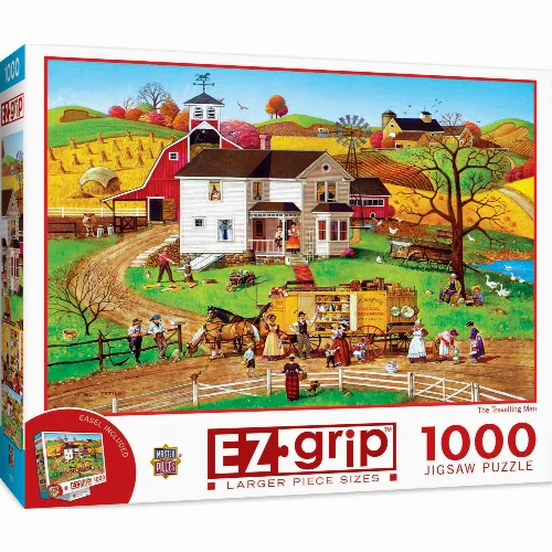 MasterPieces EZ Grip Jigsaw Puzzle - The Traveling Man - 1000 Piece - Image 1