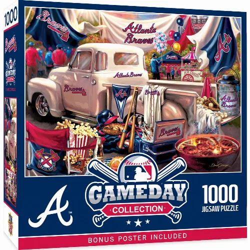 MasterPieces Gameday Jigsaw Puzzle - Atlanta Braves - 1000 Piece - Image 1