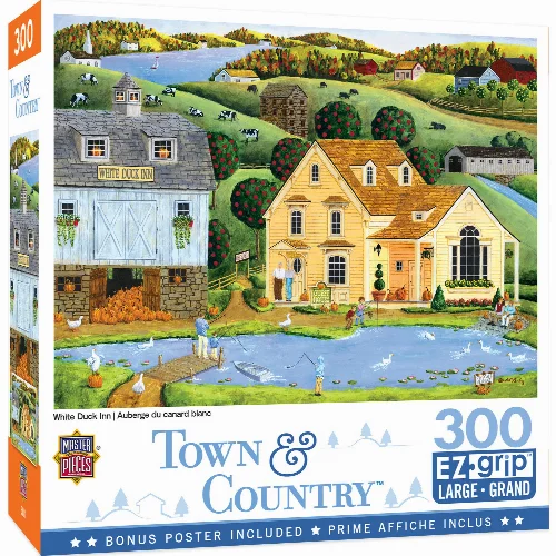 MasterPieces Town & Country Jigsaw Puzzle - The White Duck Inn - 300 Piece - Image 1