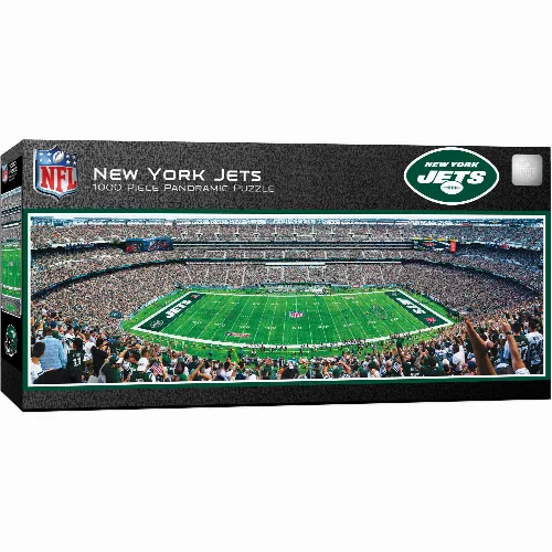 MasterPieces Panoramic Jigsaw Puzzle - New York Jets - Center View - 1000 Piece - Image 1