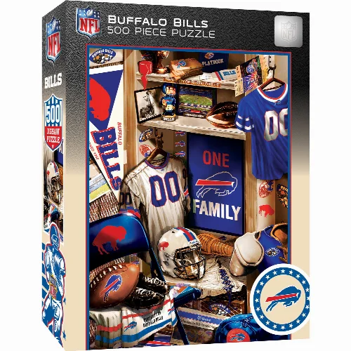 MasterPieces Locker Room Jigsaw Puzzle - Buffalo Bills - 500 Piece - Image 1