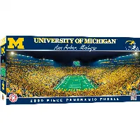MasterPieces Panoramic Jigsaw Puzzle - Michigan Wolverines - End View - 1000 Piece