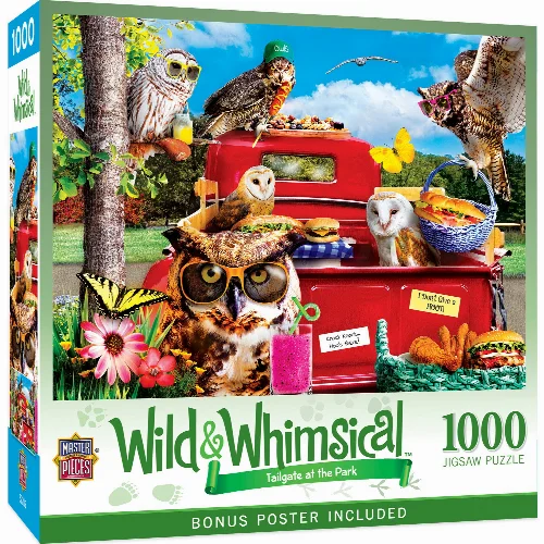 MasterPieces Wild & Whimsical Jigsaw Puzzle - Tailgate at the Park - 1000 Piece - Image 1