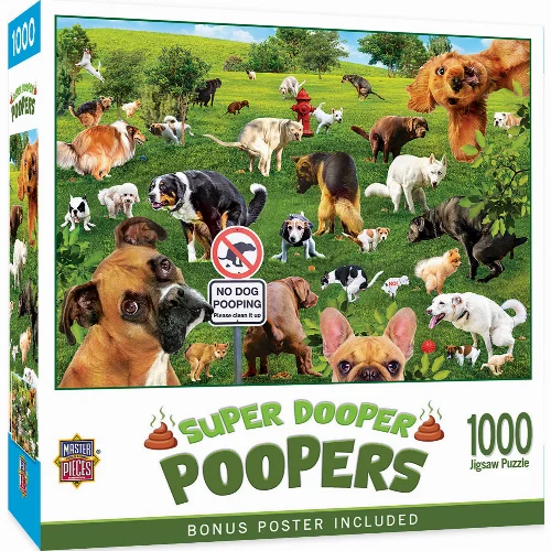 MasterPieces Super Dooper Poopers Jigsaw Puzzle - 1000 Piece - Image 1