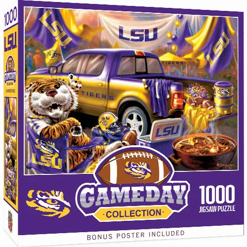 MasterPieces Gameday Jigsaw Puzzle - LSU Tigers - 1000 Piece - Image 1