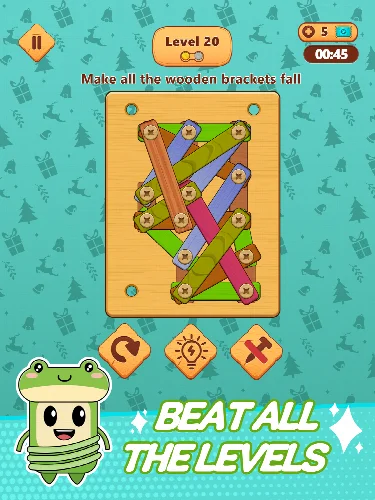 Wood Nuts &amp; Bolts Puzzle - Image 1