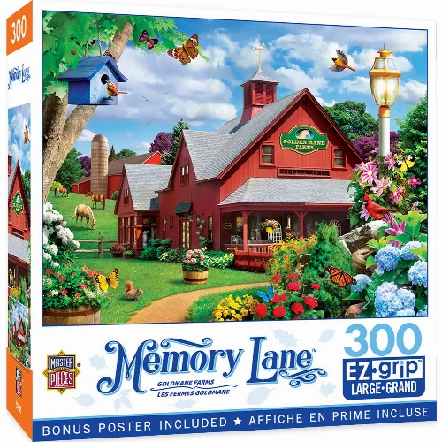 MasterPieces Memory Lane Jigsaw Puzzle - Goldmane Farms - 300 Piece - Image 1