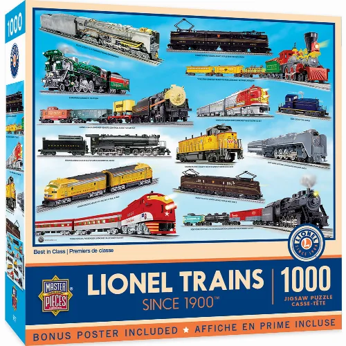 MasterPieces Lionel Trains Jigsaw Puzzle - Best in Class - 1000 Piece - Image 1