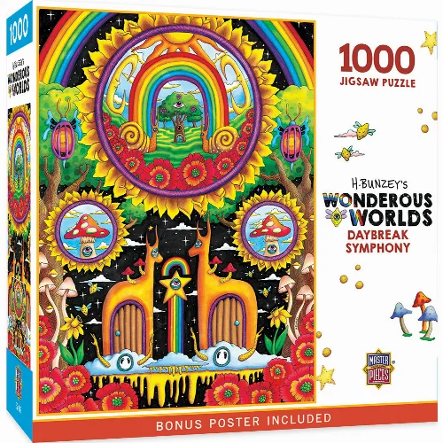 MasterPieces Wonderous Worlds Jigsaw Puzzle - Daybreak Symphony - 1000 Piece - Image 1