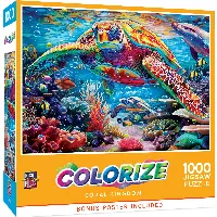 MasterPieces Colorize Jigsaw Puzzle - Coral Kingdom - 1000 Piece