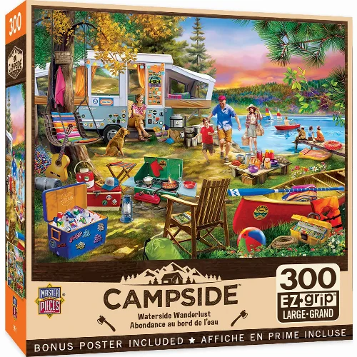 MasterPieces Campside Jigsaw Puzzle - Waterslide Wanderlust - 300 Piece - Image 1