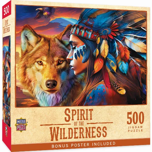 MasterPieces Tribal Spirit Jigsaw Puzzle - Spirit of the Wilderness - 500 Piece - Image 1