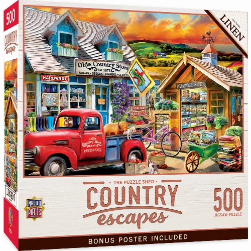 MasterPieces Country Escapes Jigsaw Puzzle - The Puzzle Shed - 500 Piece - Image 1