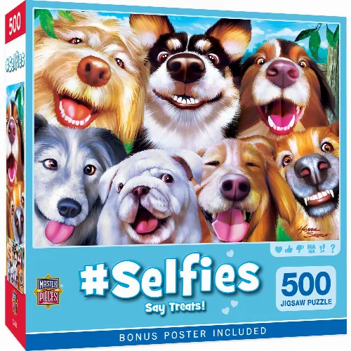 MasterPieces Selfies Jigsaw Puzzle - Say Treats! - 500 Piece - Image 1