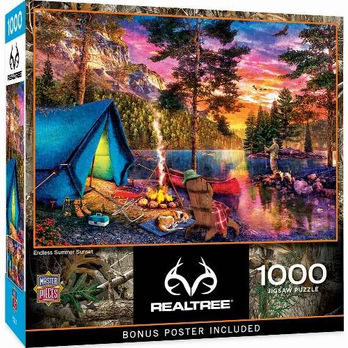 MasterPieces Realtree Jigsaw Puzzle - Endless Summer Sunset - 1000 Piece - Image 1
