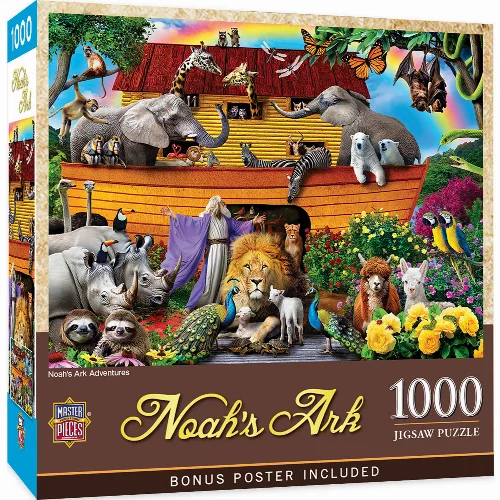 MasterPieces Inspirational Jigsaw Puzzle - Noah's Ark Adventures - 1000 Piece - Image 1