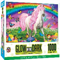 MasterPieces Glow in the Dark Jigsaw Puzzle - Rainbow World - 1000 Piece