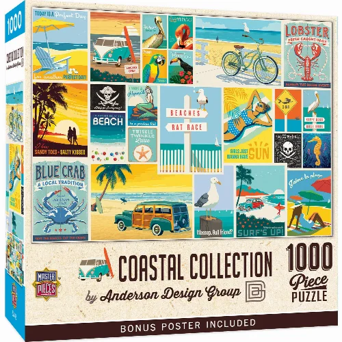 MasterPieces Anderson Design Group Jigsaw Puzzle - Coastal Collection - 1000 Piece - Image 1