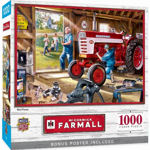 MasterPieces Farmall Jigsaw Puzzle - Red Power - 1000 Piece - Image 1