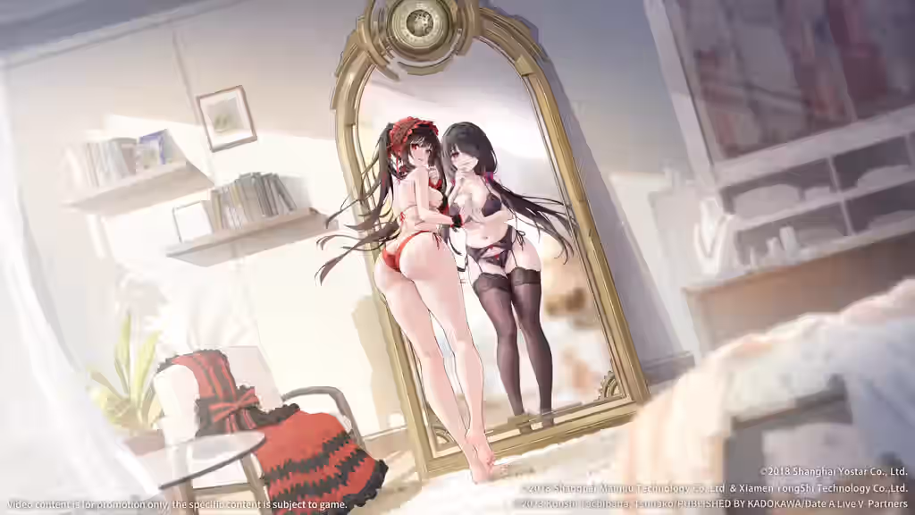 Tokisaki Kurumi (Twin Rose) Rule 34 Video