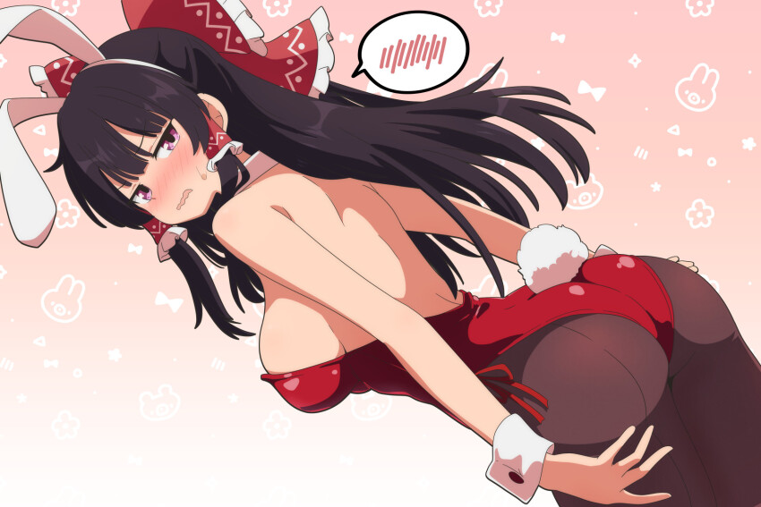 Hakurei Reimu (Bunny Day) Rule 34 Image