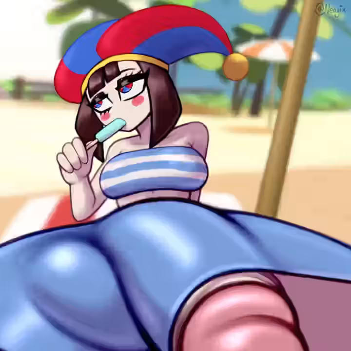 Pomni (Beach Outfit) Rule 34 Video
