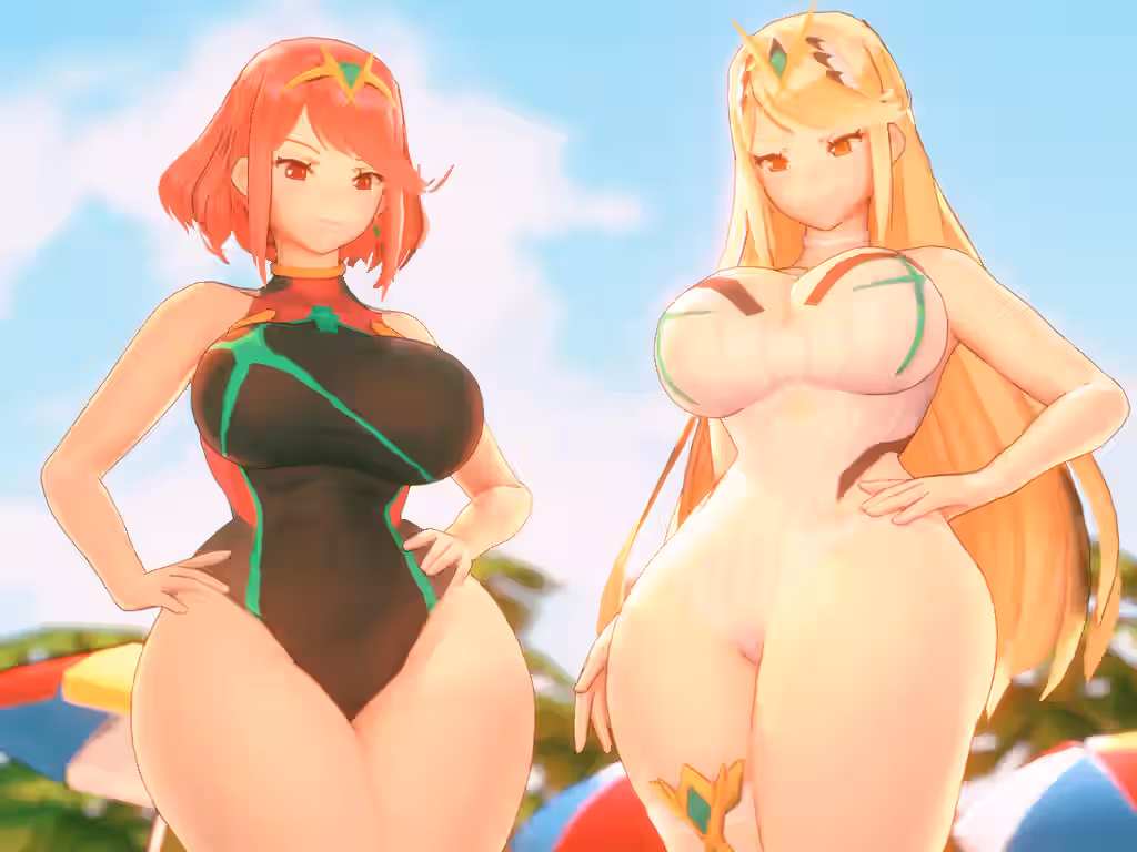Mythra (Radiant Beach) (Xenoblade) Rule 34 Video