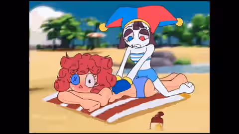 Pomni (Beach Outfit) Rule 34 Image