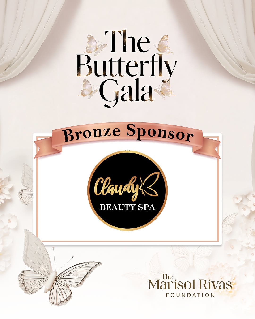 Claudy Beauty Spa Instagram: Agradecemos a Claudy Beauty Spa por unirse como Bronze Sponsor de The Butterfly Gala 2026. 🦋

Su ap…