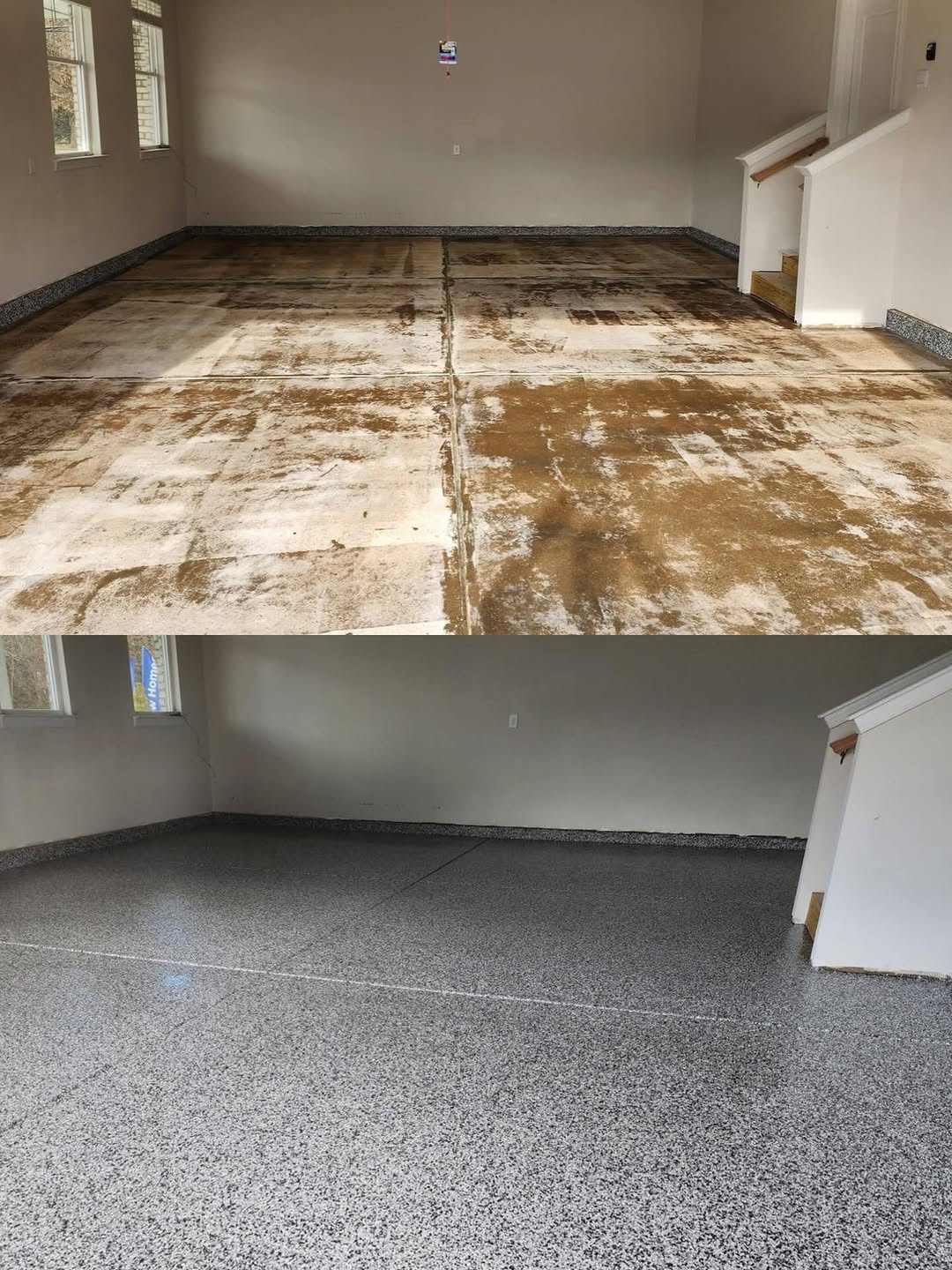 JC Epoxy Flooring Instagram: Before & After