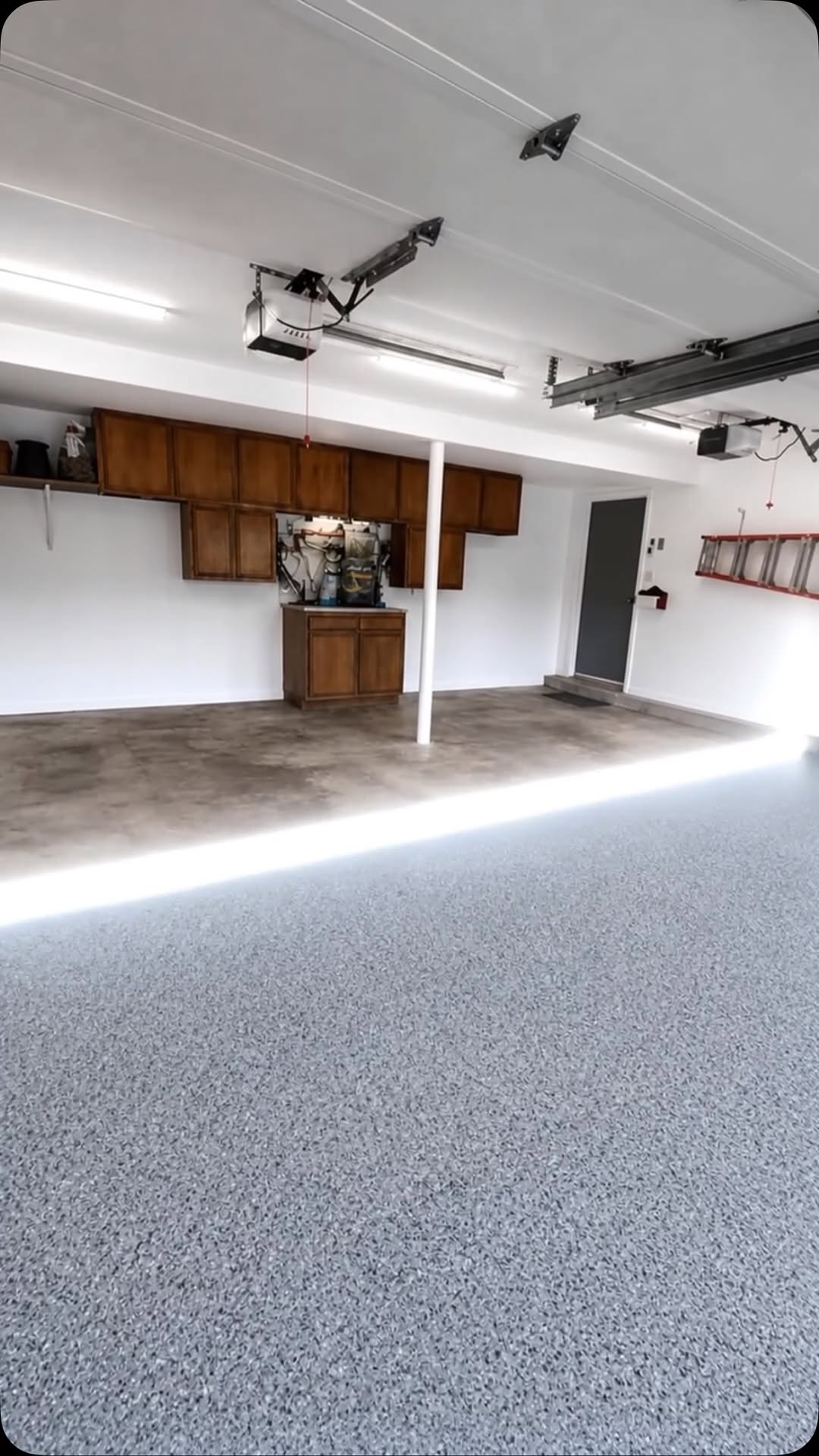 Epoxy Flooring DMV Instagram: This is what a professional epoxy flake floor installation looks like from start to finish.

No shor…