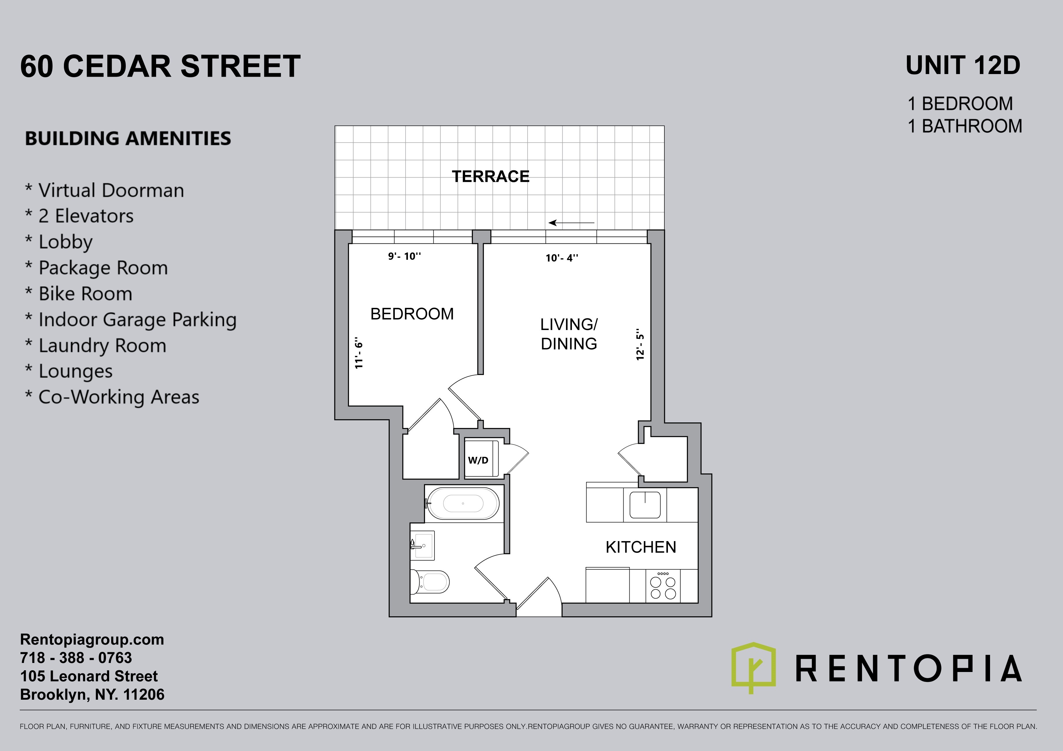 60 Cedar Street — Floor plans