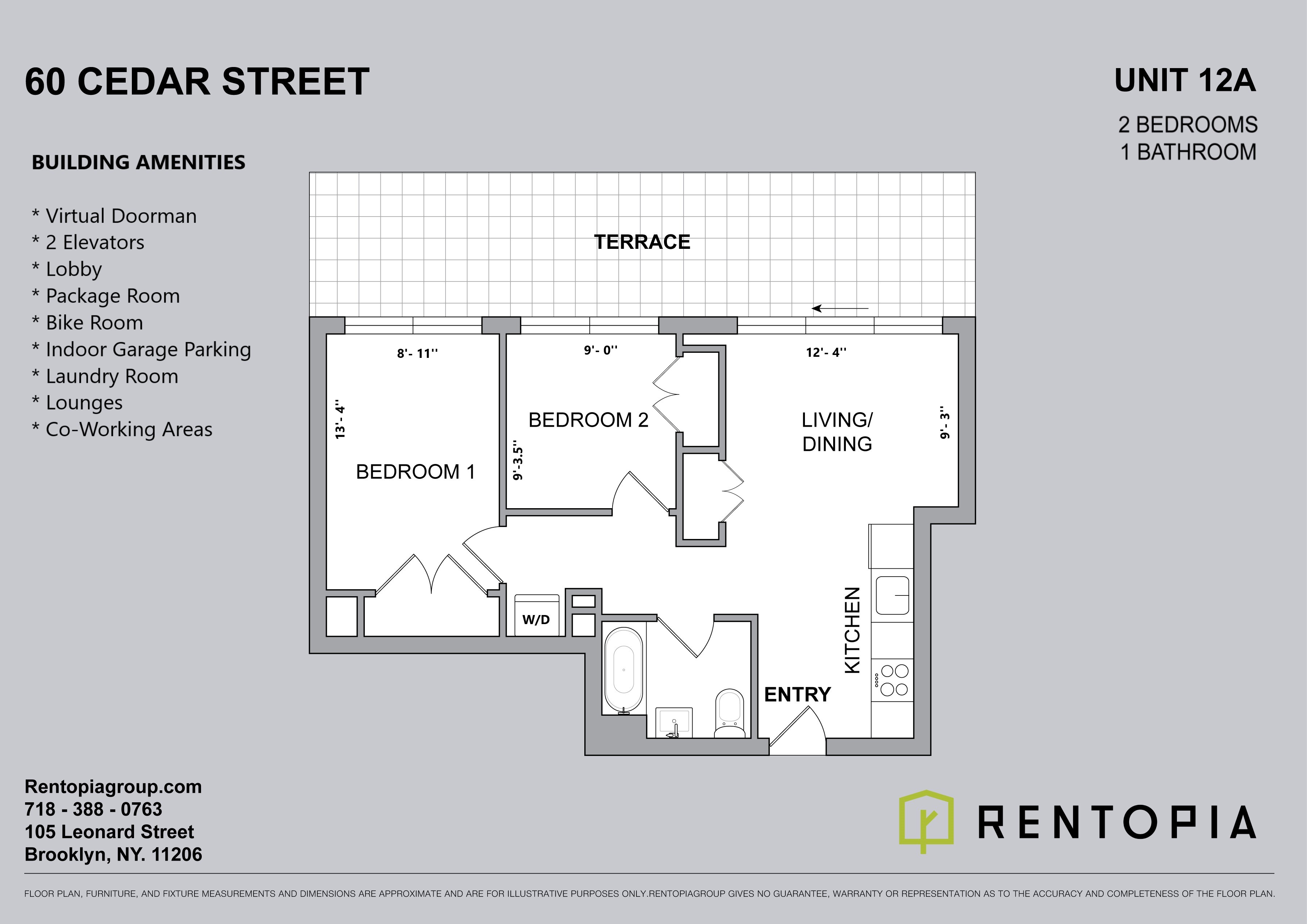 60 Cedar Street — Floor plans