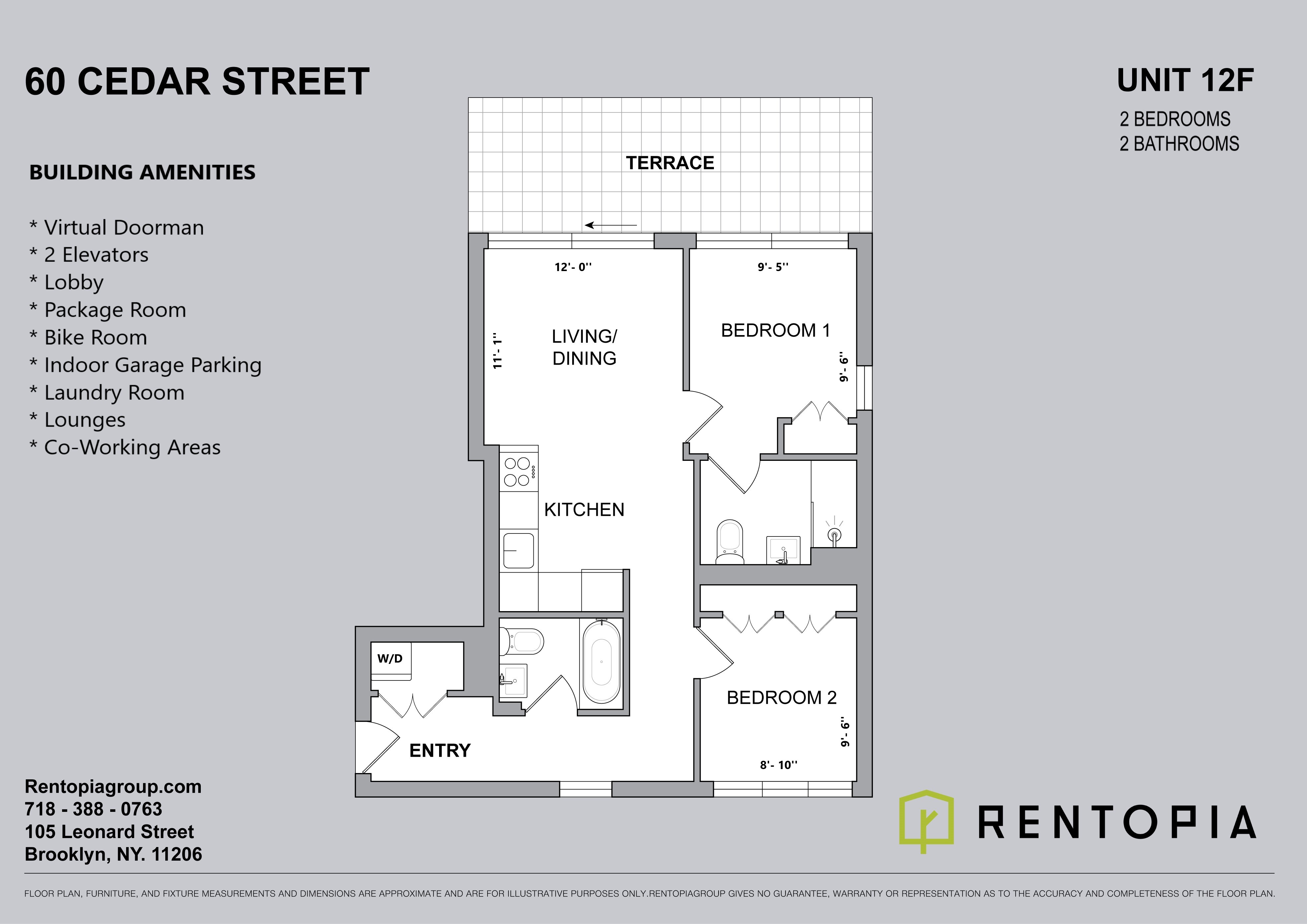 60 Cedar Street — Floor plans