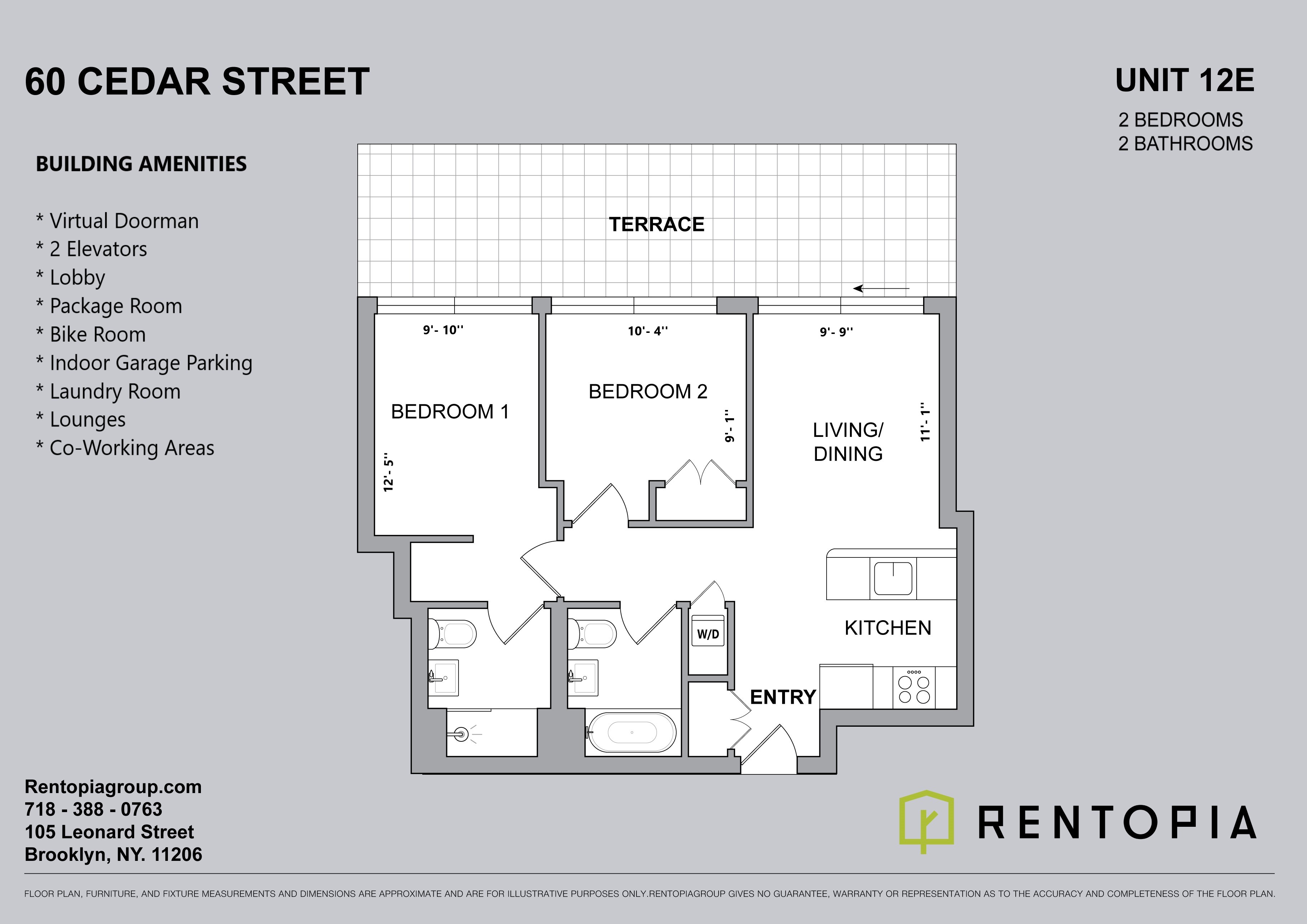 60 Cedar Street — Floor plans