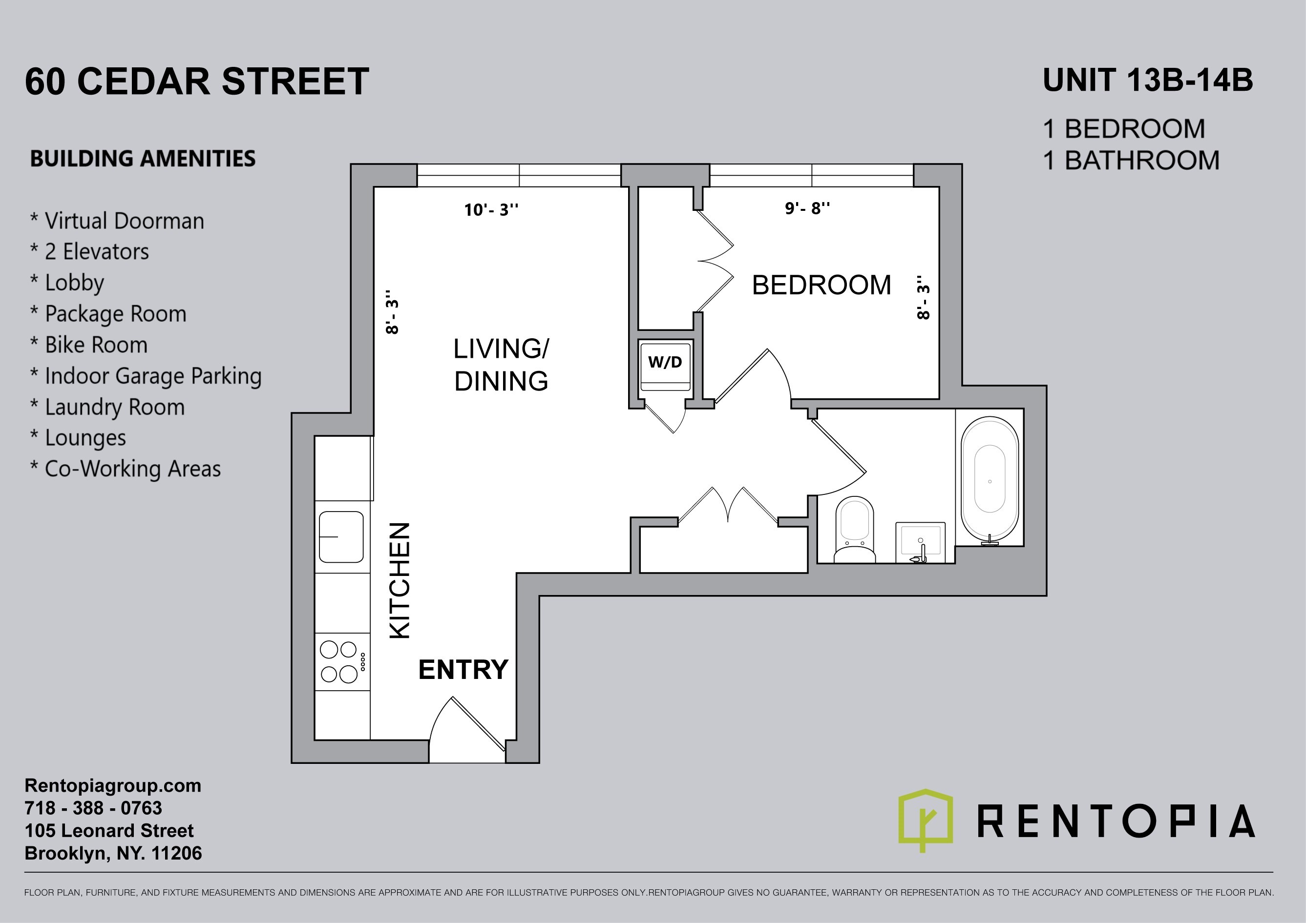 60 Cedar Street — Floor plans