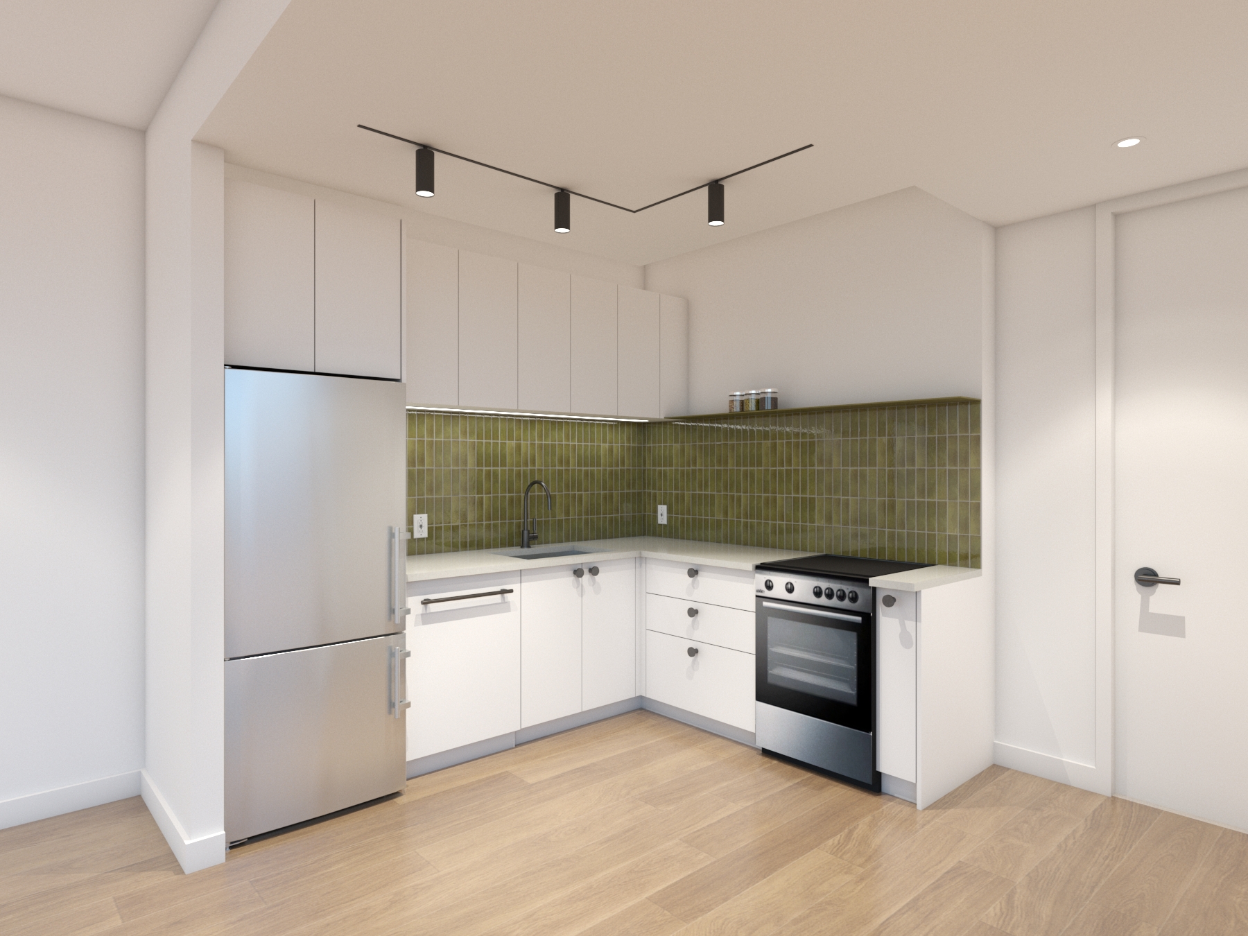 60 Cedar Street — Unit interiors